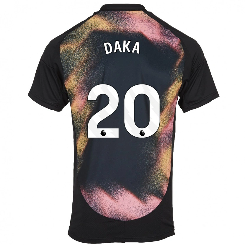 Danxen Kid Patson Daka #20 Black White Away Jersey 2024/25 T-Shirt