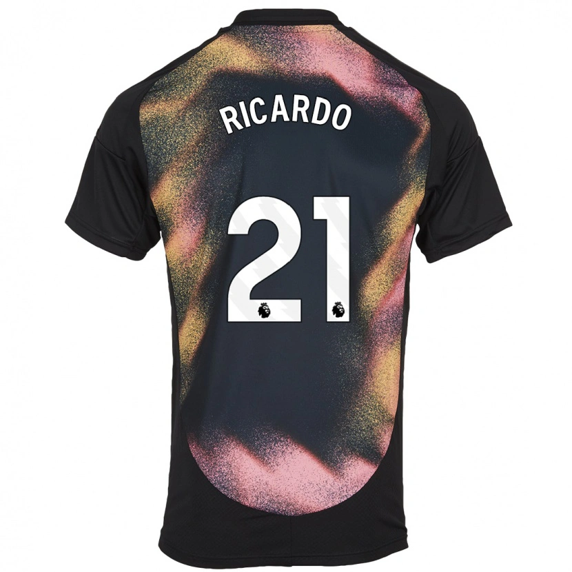 Danxen Kid Ricardo Pereira #21 Black White Away Jersey 2024/25 T-Shirt