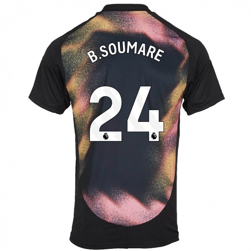 Danxen Kid Boubakary Soumaré #24 Black White Away Jersey 2024/25 T-Shirt