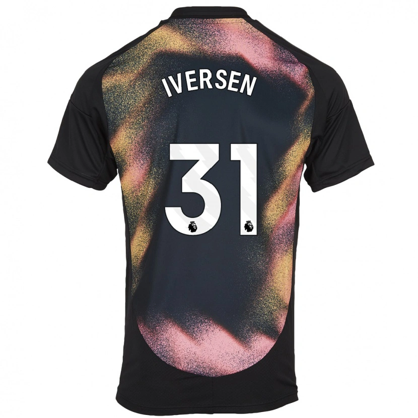 Danxen Kid Daniel Iversen #31 Black White Away Jersey 2024/25 T-Shirt