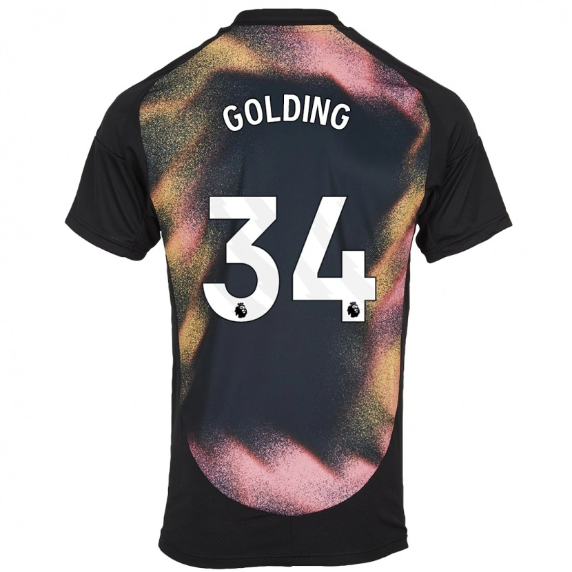 Danxen Kid Michael Golding #34 Black White Away Jersey 2024/25 T-Shirt