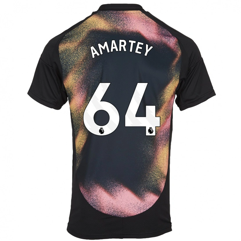 Danxen Kid Bobby Amartey #64 Black White Away Jersey 2024/25 T-Shirt