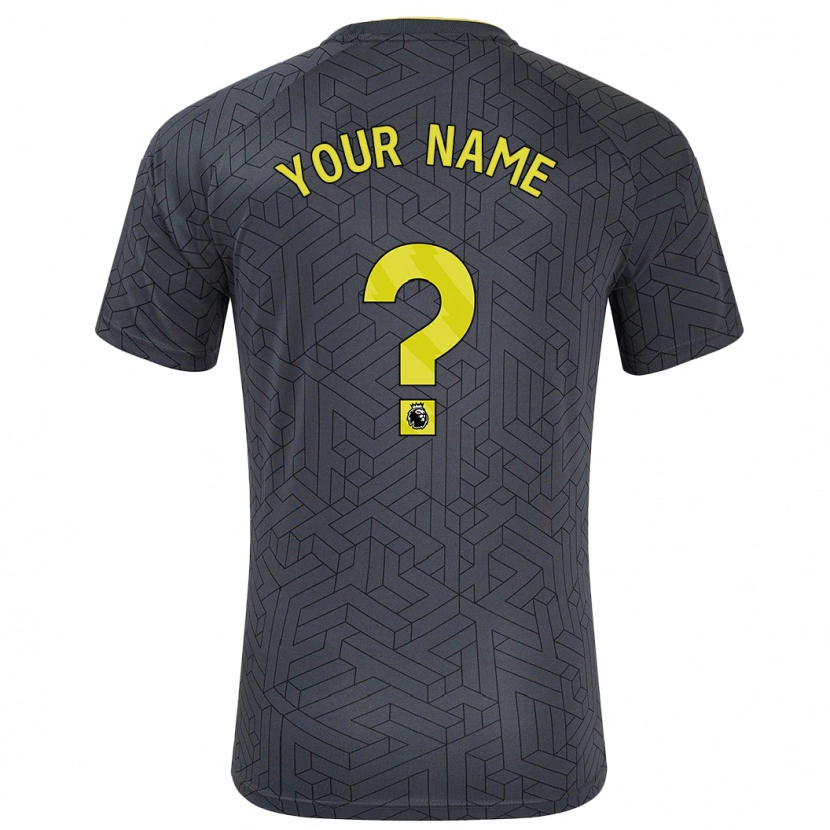 Danxen Kid Your Name #0 Black Yellow Away Jersey 2024/25 T-Shirt