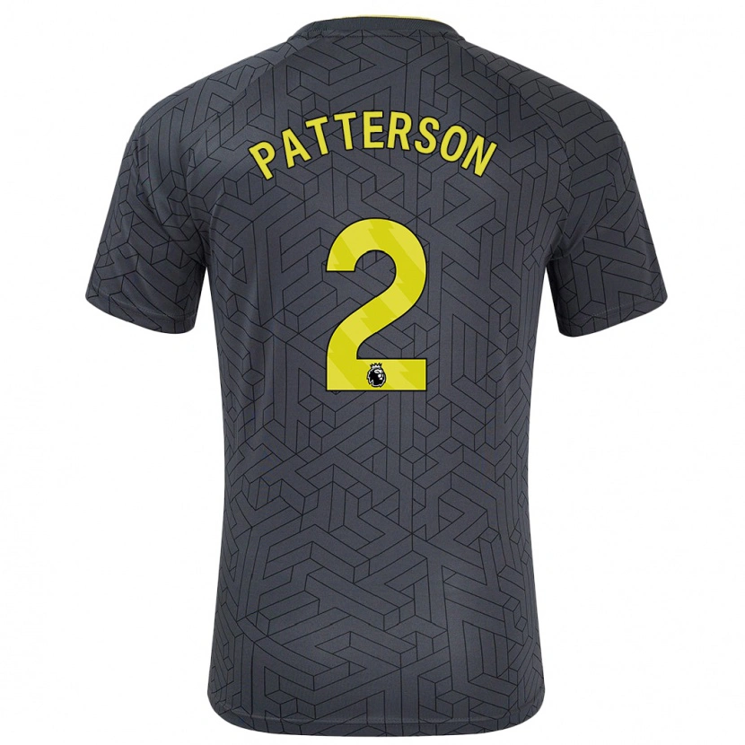 Danxen Kid Nathan Patterson #2 Black Yellow Away Jersey 2024/25 T-Shirt