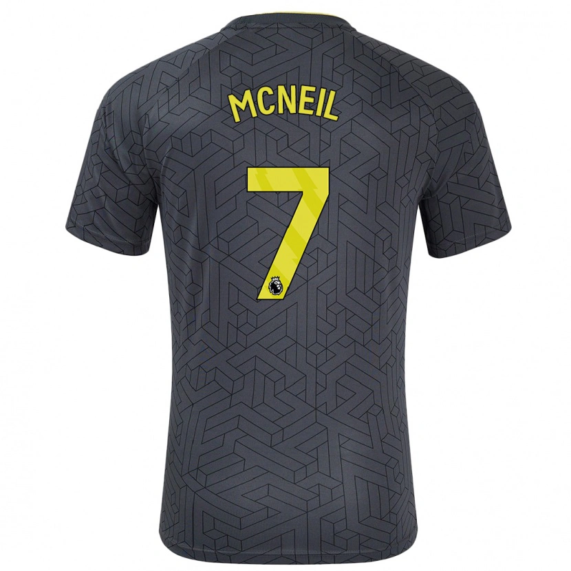 Danxen Kid Dwight Mcneil #7 Black Yellow Away Jersey 2024/25 T-Shirt