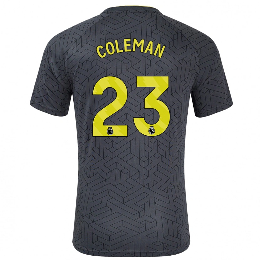 Danxen Kid Séamus Coleman #23 Black Yellow Away Jersey 2024/25 T-Shirt