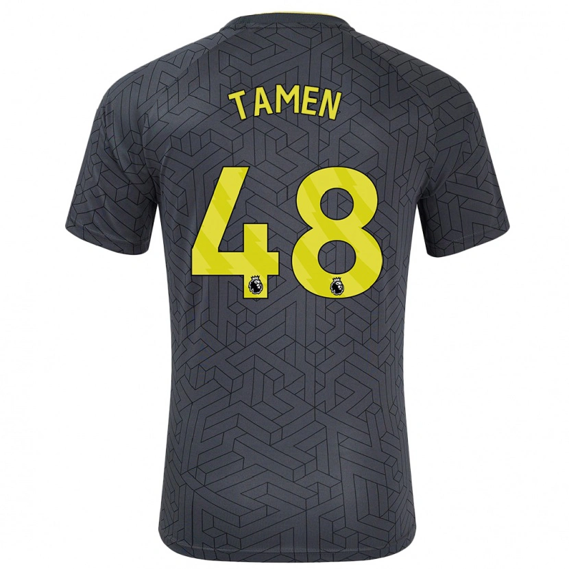 Danxen Kid William Tamen #48 Black Yellow Away Jersey 2024/25 T-Shirt