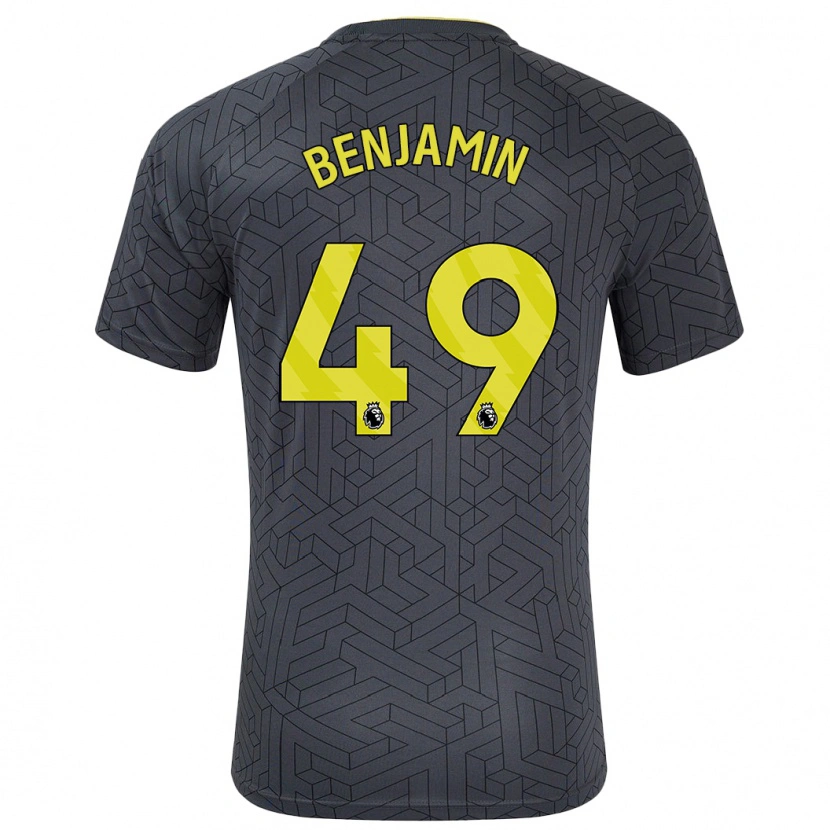 Danxen Kid Omari Benjamin #49 Black Yellow Away Jersey 2024/25 T-Shirt