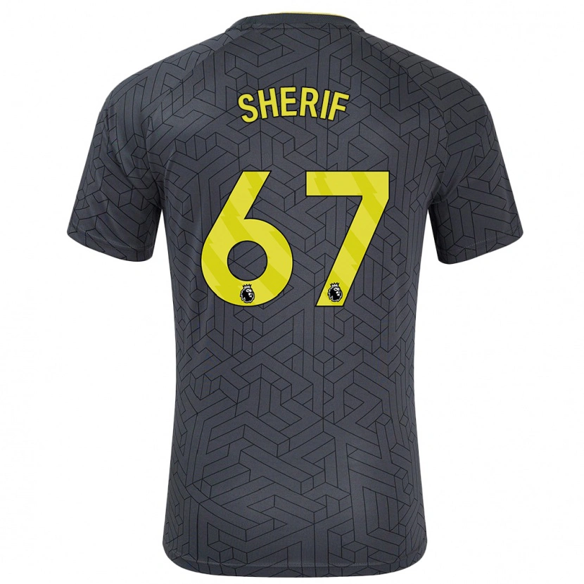 Danxen Kid Martin Sherif #67 Black Yellow Away Jersey 2024/25 T-Shirt