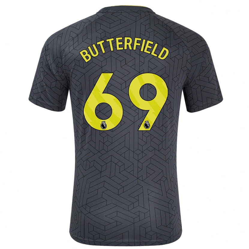 Danxen Kid Luke Butterfield #69 Black Yellow Away Jersey 2024/25 T-Shirt