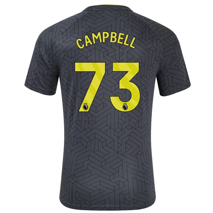 Danxen Kid Elijah Campbell #73 Black Yellow Away Jersey 2024/25 T-Shirt