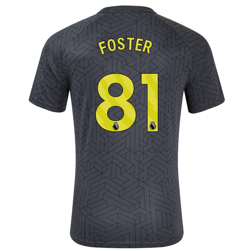 Danxen Kid Harvey Foster #81 Black Yellow Away Jersey 2024/25 T-Shirt