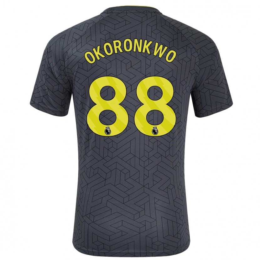 Danxen Kid Francis Okoronkwo #88 Black Yellow Away Jersey 2024/25 T-Shirt