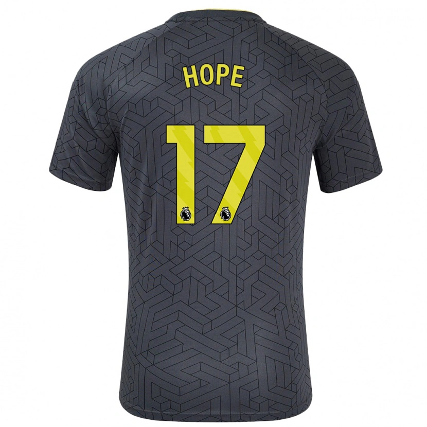 Danxen Kid Lucy Hope #17 Black Yellow Away Jersey 2024/25 T-Shirt