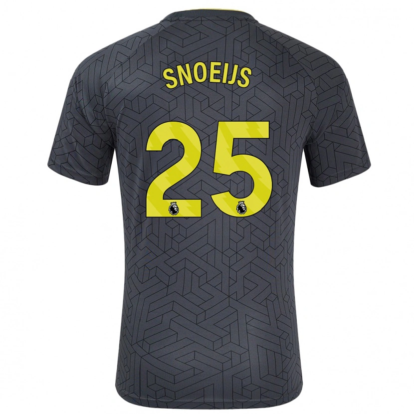 Danxen Kid Katja Snoeijs #25 Black Yellow Away Jersey 2024/25 T-Shirt