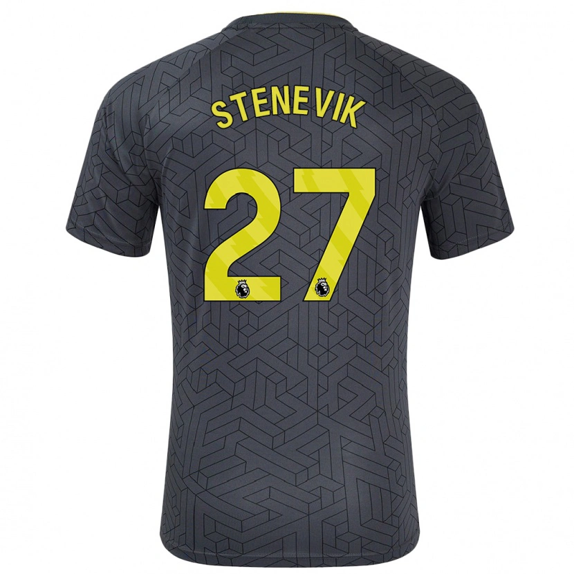 Danxen Kid Elise Stenevik #27 Black Yellow Away Jersey 2024/25 T-Shirt