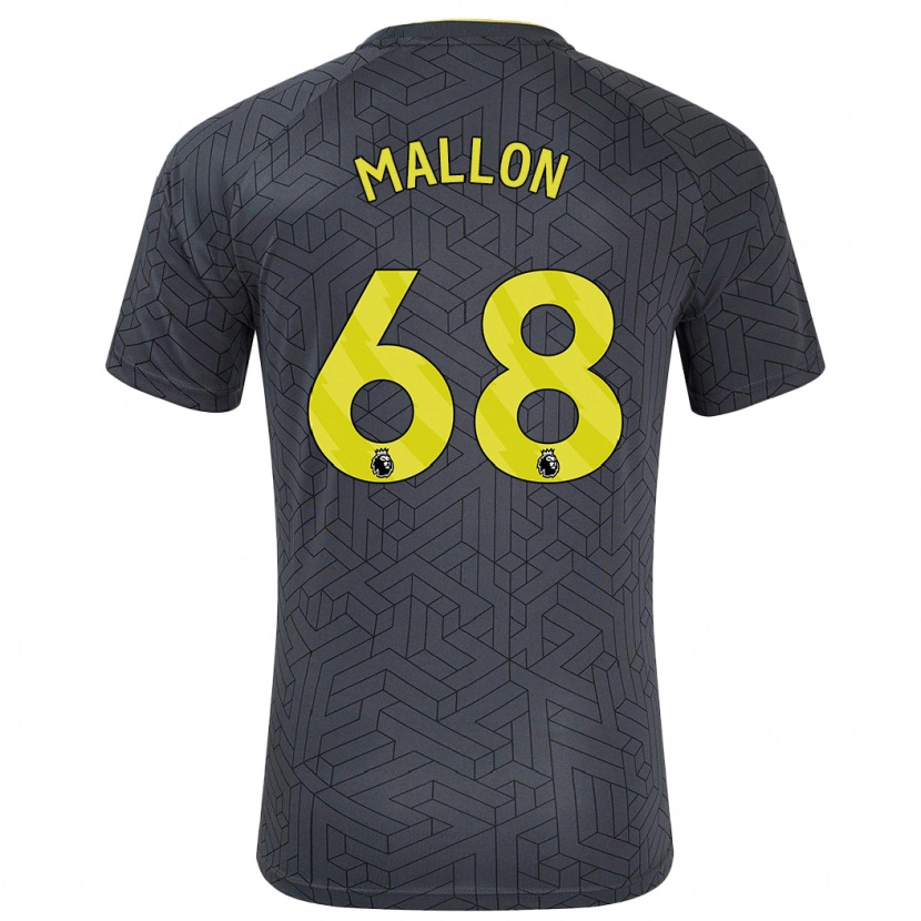 Danxen Kid Mathew Mallon #68 Black Yellow Away Jersey 2024/25 T-Shirt