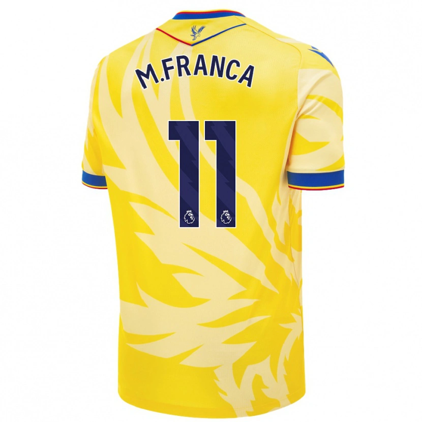 Danxen Kid Matheus França #11 Yellow Away Jersey 2024/25 T-Shirt