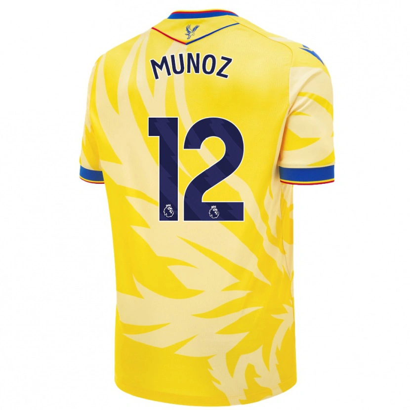 Danxen Kid Daniel Muñoz #12 Yellow Away Jersey 2024/25 T-Shirt