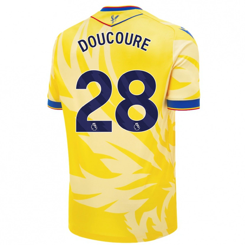 Danxen Kid Cheick Doucouré #28 Yellow Away Jersey 2024/25 T-Shirt