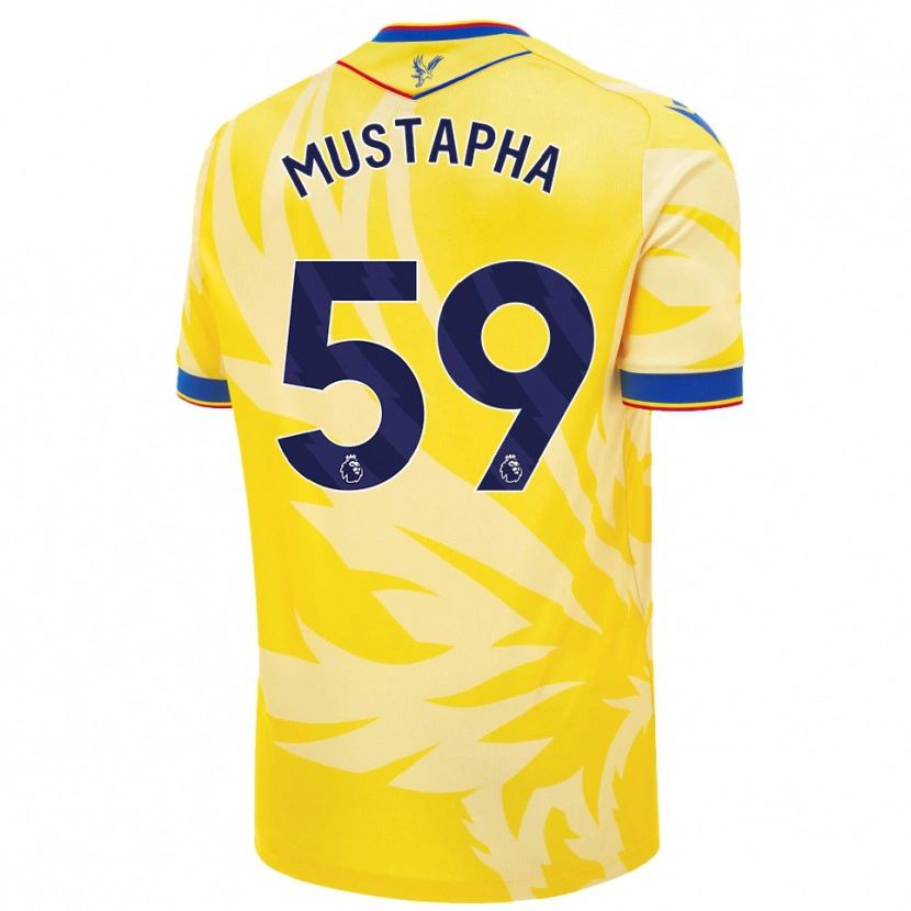 Danxen Kid Hindolo Mustapha #59 Yellow Away Jersey 2024/25 T-Shirt