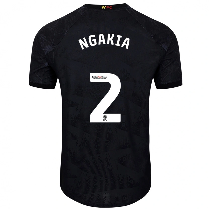 Danxen Kid Jeremy Ngakia #2 Black White Away Jersey 2024/25 T-Shirt