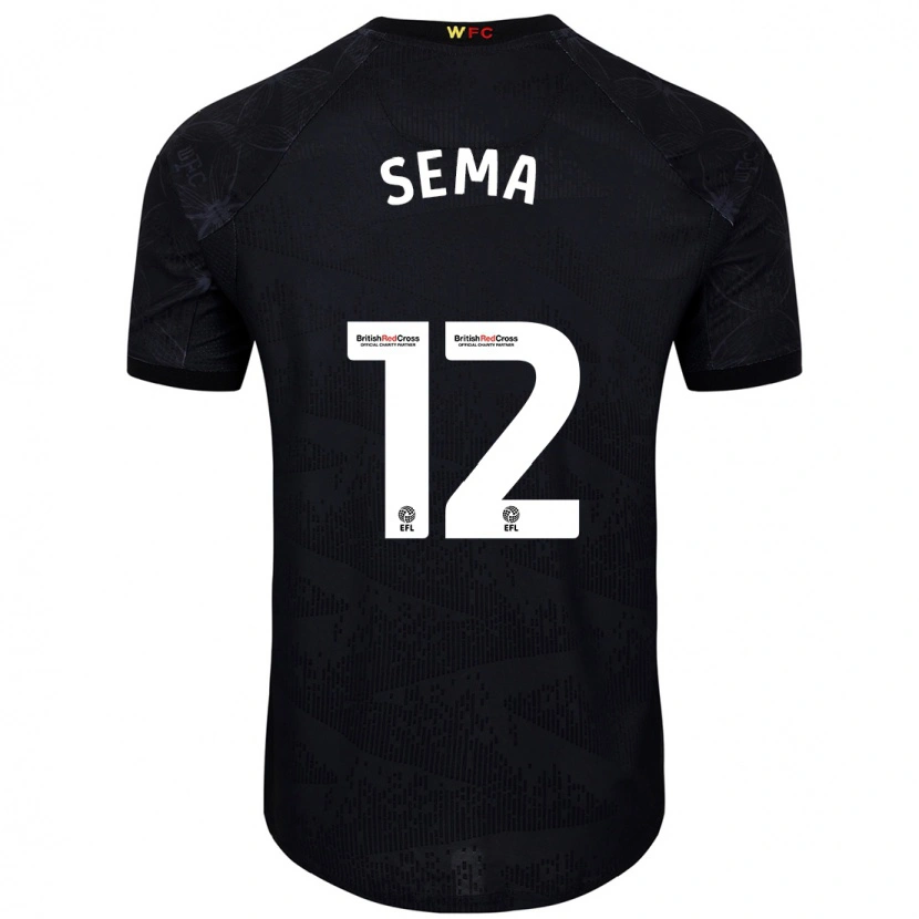 Danxen Kid Ken Sema #12 Black White Away Jersey 2024/25 T-Shirt