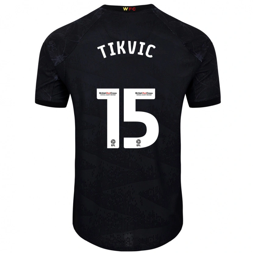 Danxen Kid Antonio Tikvic #15 Black White Away Jersey 2024/25 T-Shirt