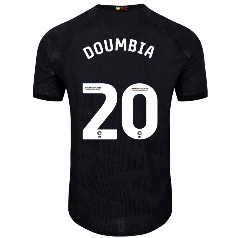 Danxen Kid Mamadou Doumbia #20 Black White Away Jersey 2024/25 T-Shirt