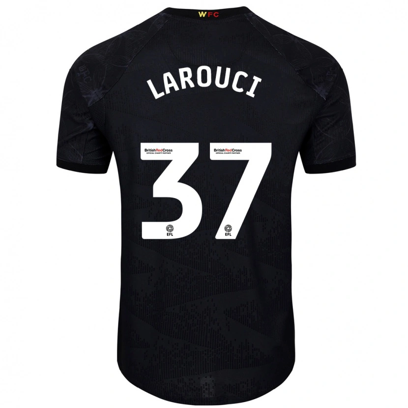 Danxen Kid Yasser Larouci #37 Black White Away Jersey 2024/25 T-Shirt