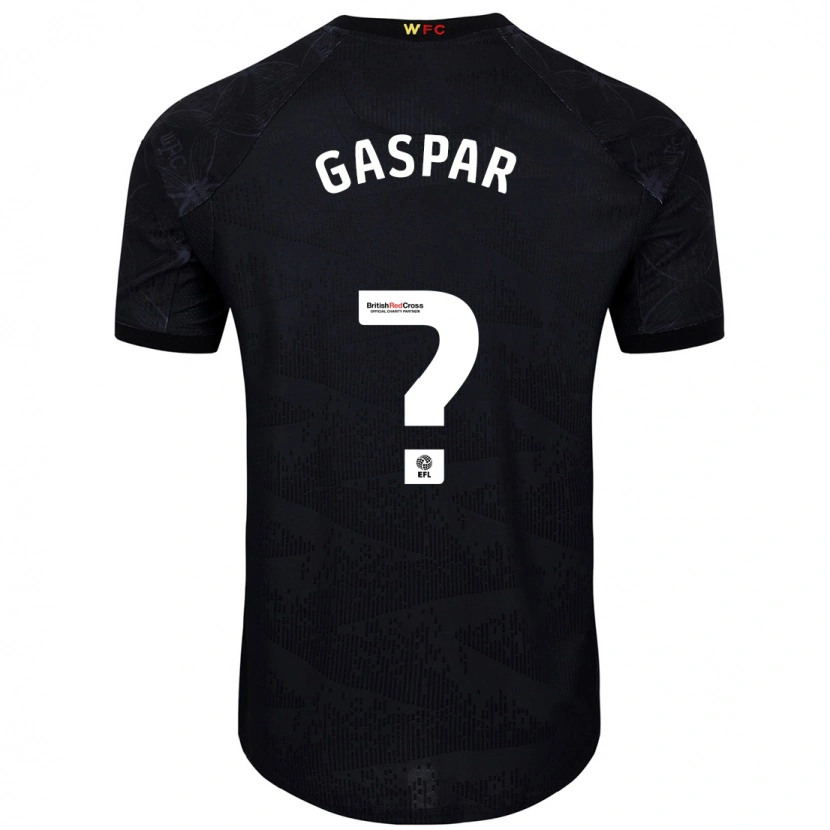 Danxen Kid Luigi Gaspar #0 Black White Away Jersey 2024/25 T-Shirt