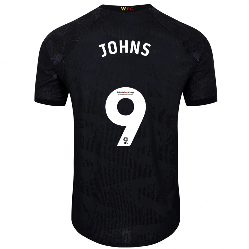 Danxen Kid Carly Johns #9 Black White Away Jersey 2024/25 T-Shirt