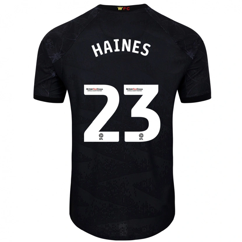 Danxen Kid Coral-Jade Haines #23 Black White Away Jersey 2024/25 T-Shirt