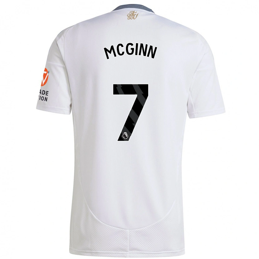 Danxen Kid John Mcginn #7 White Away Jersey 2024/25 T-Shirt