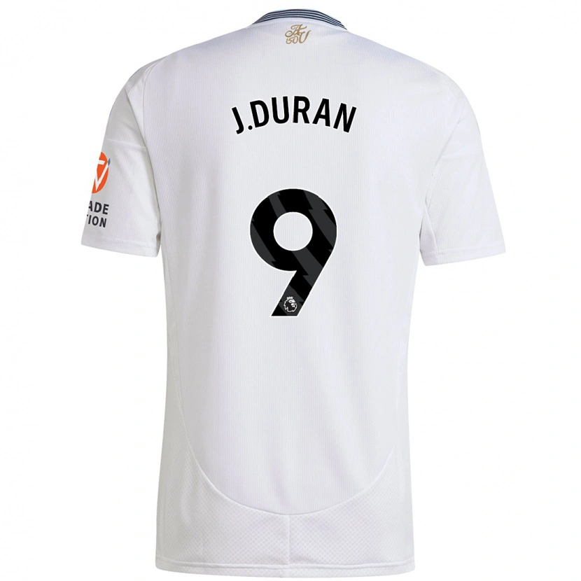 Danxen Kid Jhon Durán #9 White Away Jersey 2024/25 T-Shirt