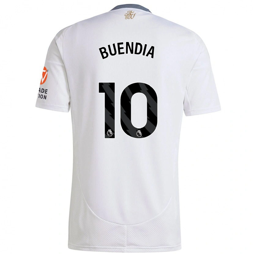 Danxen Kid Emiliano Buendía #10 White Away Jersey 2024/25 T-Shirt