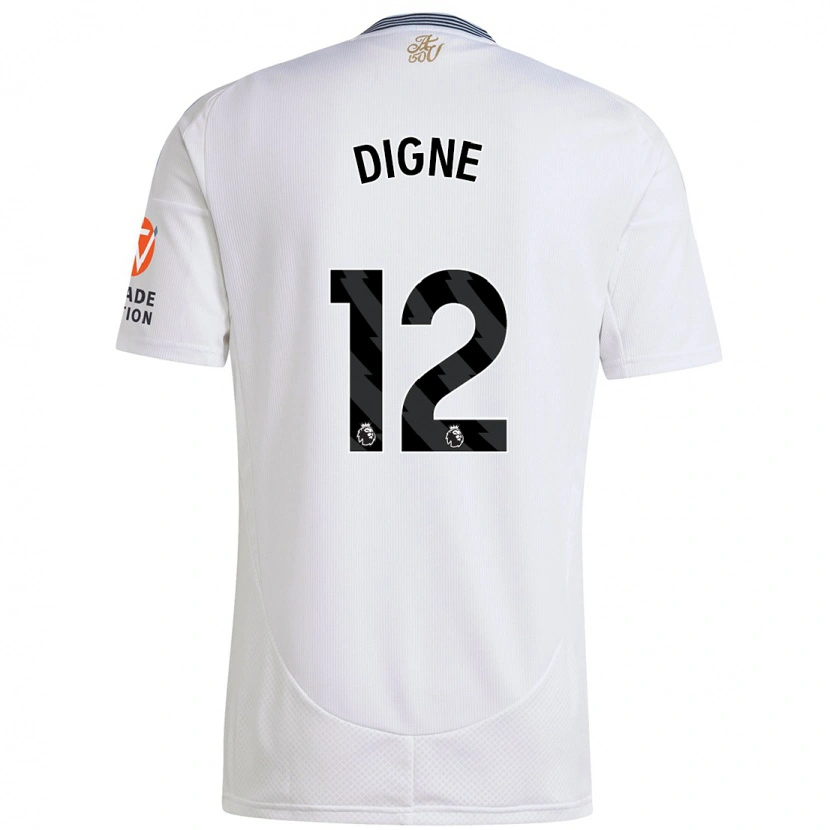 Danxen Kid Lucas Digne #12 White Away Jersey 2024/25 T-Shirt