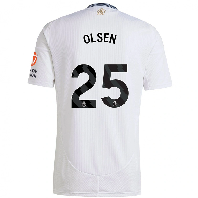 Danxen Kid Robin Olsen #25 White Away Jersey 2024/25 T-Shirt