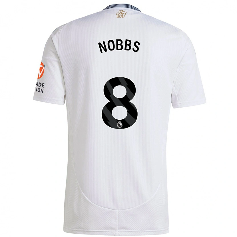 Danxen Kid Jordan Nobbs #8 White Away Jersey 2024/25 T-Shirt