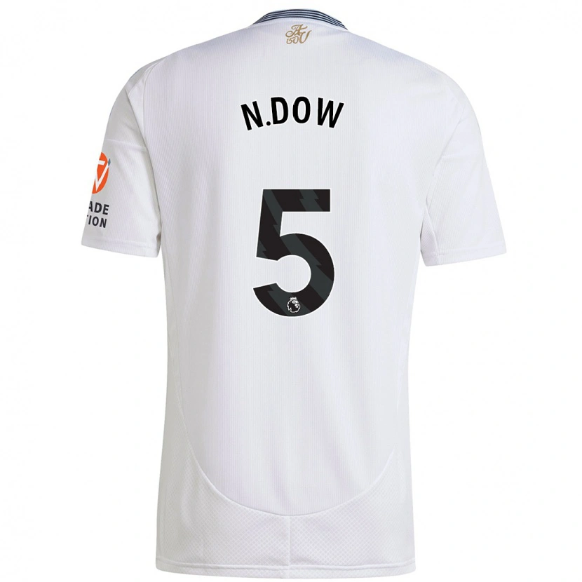 Danxen Kid Elisha N'dow #5 White Away Jersey 2024/25 T-Shirt