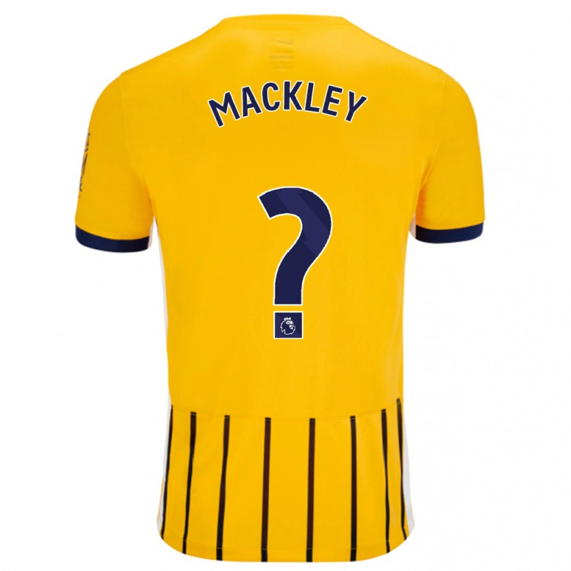 Danxen Kid Callum Mackley #0 Gold Blue Pinstripes Away Jersey 2024/25 T-Shirt