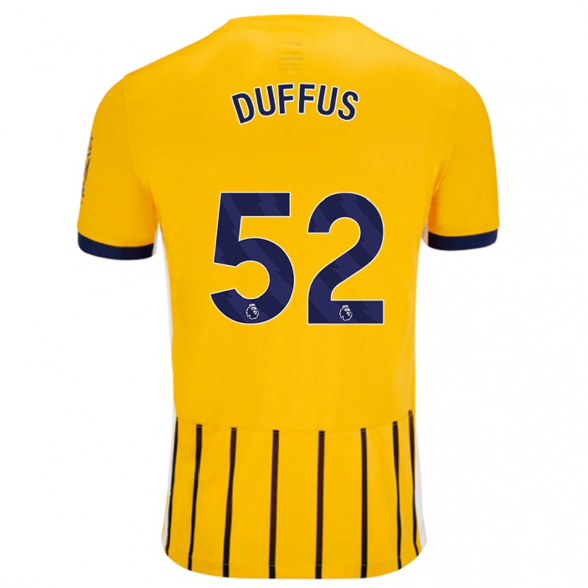 Danxen Kid Josh Duffus #52 Gold Blue Pinstripes Away Jersey 2024/25 T-Shirt