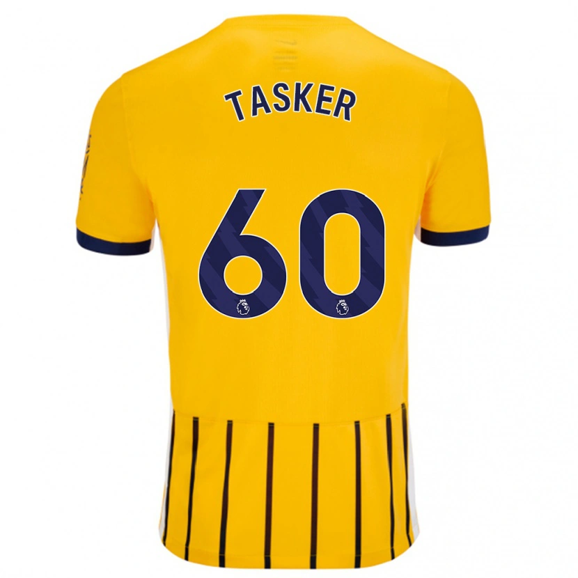 Danxen Kid Charlie Tasker #60 Gold Blue Pinstripes Away Jersey 2024/25 T-Shirt