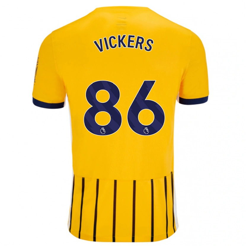 Danxen Kid Jacob Vickers #86 Gold Blue Pinstripes Away Jersey 2024/25 T-Shirt