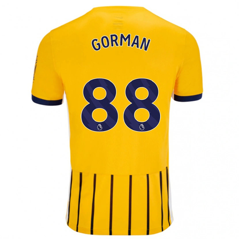 Danxen Kid Ronnie Gorman #88 Gold Blue Pinstripes Away Jersey 2024/25 T-Shirt