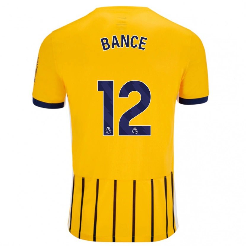 Danxen Kid Libby Bance #12 Gold Blue Pinstripes Away Jersey 2024/25 T-Shirt