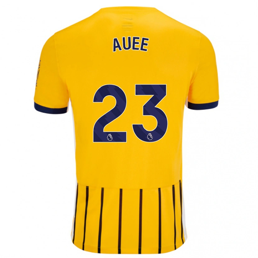 Danxen Kid Marit Auée #23 Gold Blue Pinstripes Away Jersey 2024/25 T-Shirt