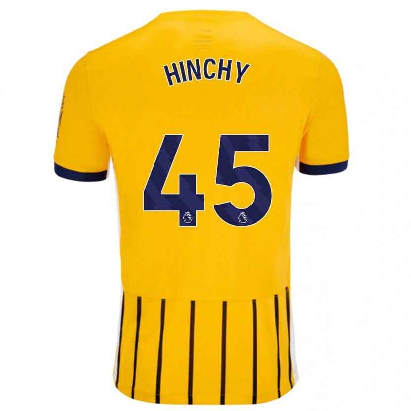 Danxen Kid Jack Hinchy #45 Gold Blue Pinstripes Away Jersey 2024/25 T-Shirt