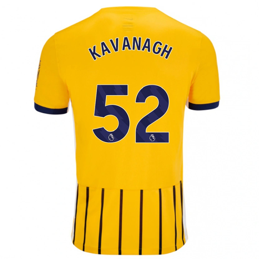 Danxen Kid Leigh Kavanagh #52 Gold Blue Pinstripes Away Jersey 2024/25 T-Shirt