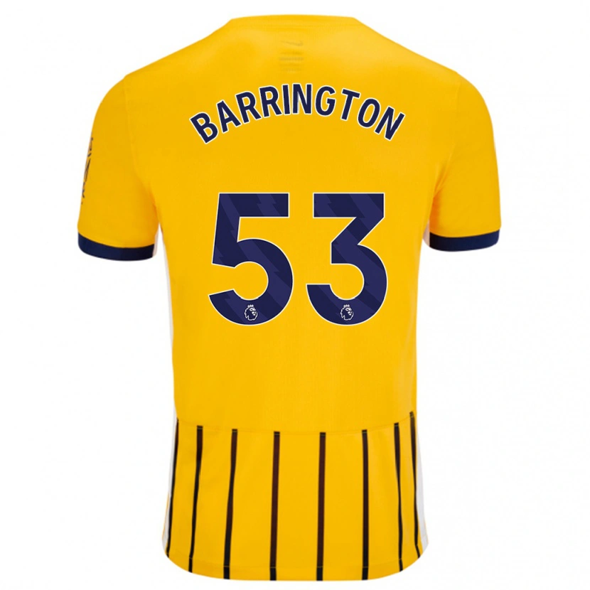 Danxen Kid Luca Barrington #53 Gold Blue Pinstripes Away Jersey 2024/25 T-Shirt